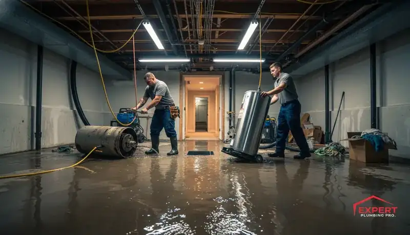 Expert Plumbing Pro - emergency-water-heater-replacement-for-a-flooded-basement-in-the-preserve